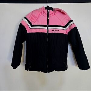ZeroXposur Pink and Black Puffer Jacket